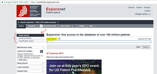 European Patent Search