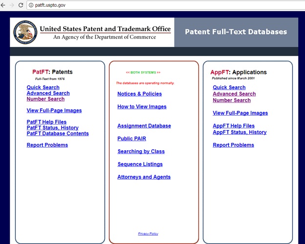 uspto assignment search patents