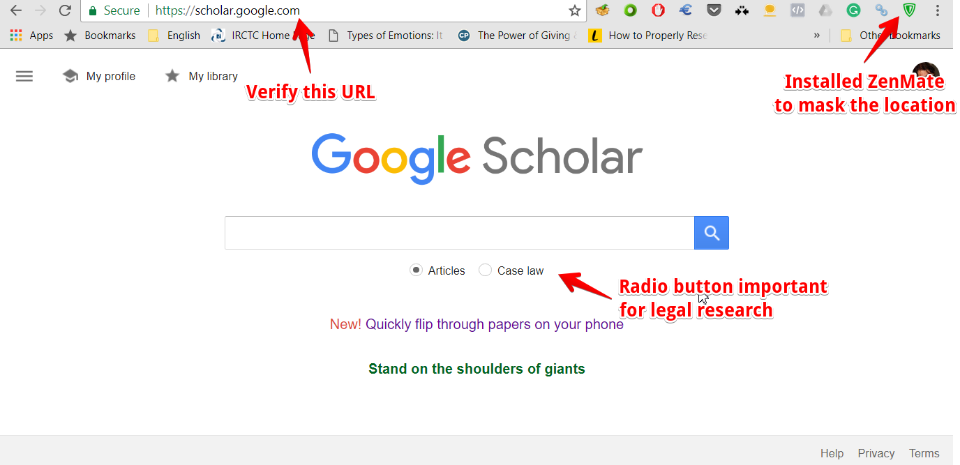 google scholar safari