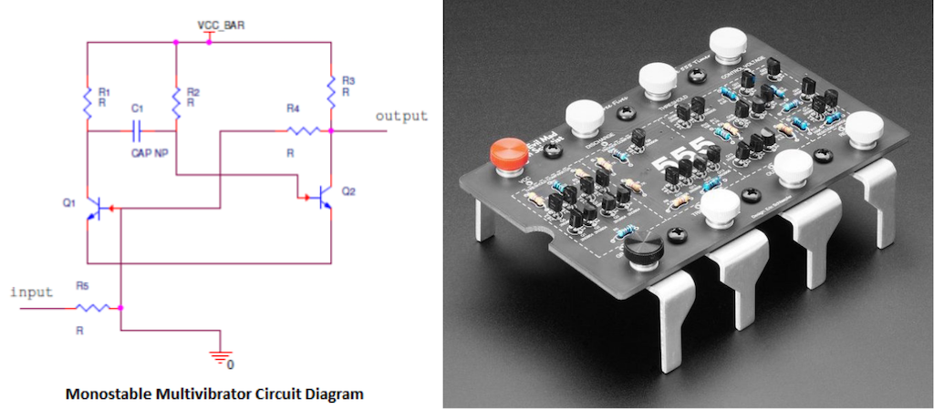 Monostable Multivibrator Circuit Diagram