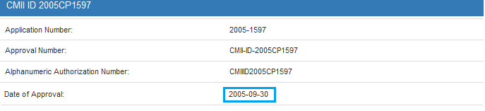 Proof that the another application was filed before the other company received their patent approval.