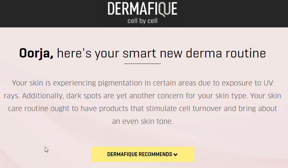 skincare analysis tool dermafique