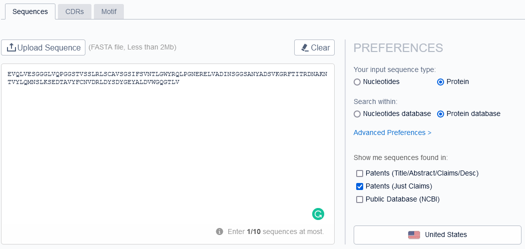 sequence-search-by-entire-heavy-and-light-chain