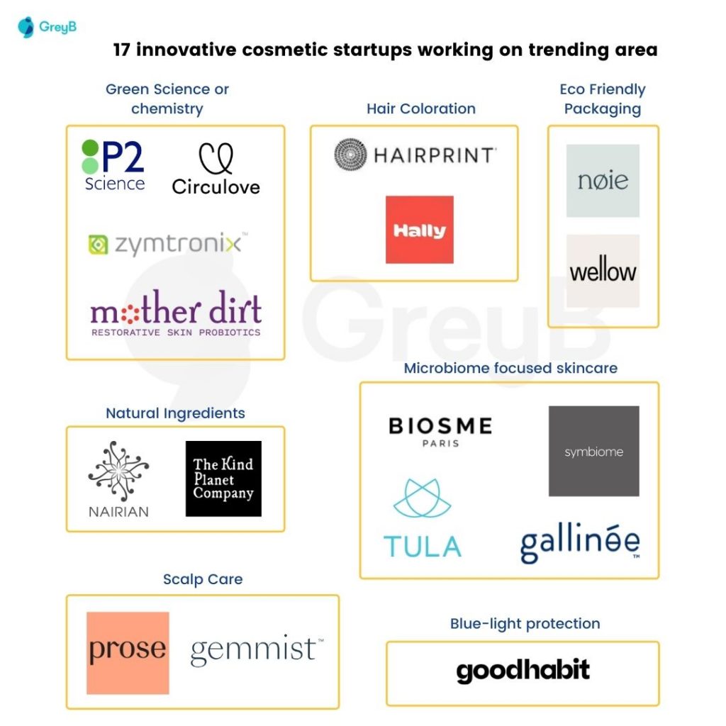 cosmetics startups innovation research
