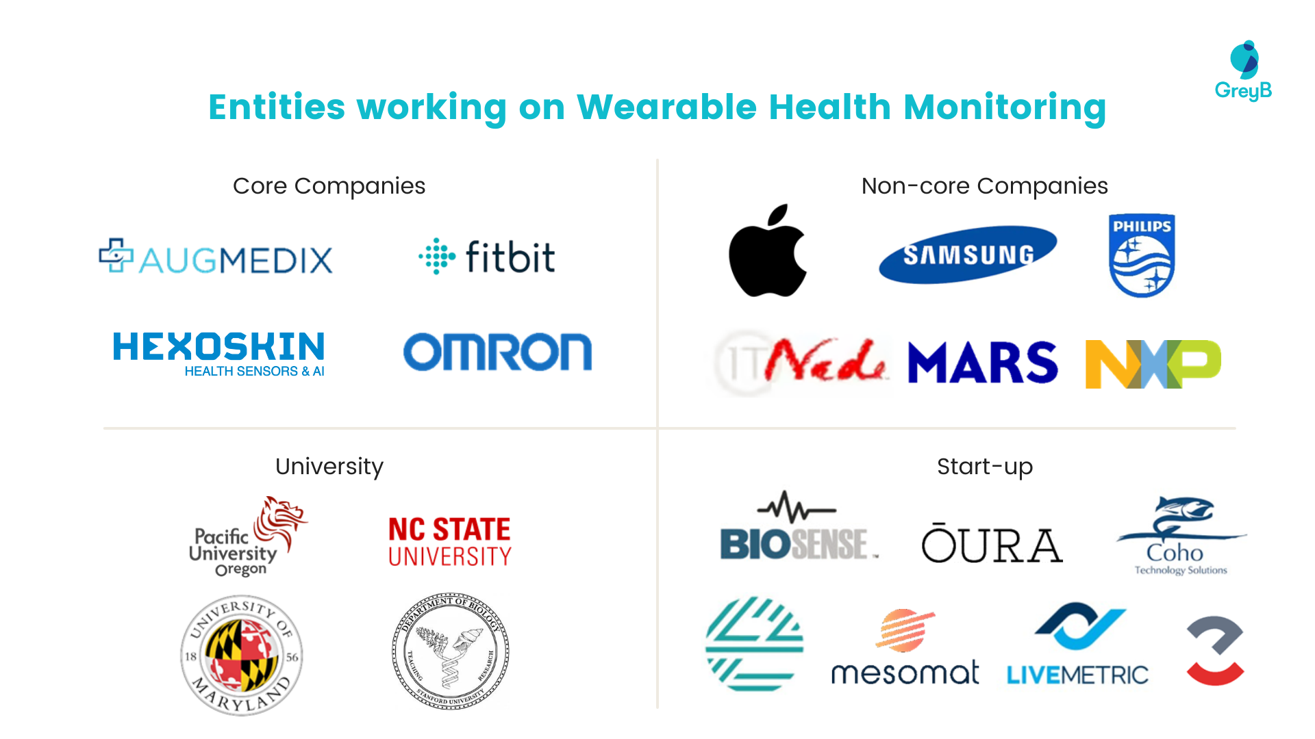 Entities working on Wearable Health Monitoring