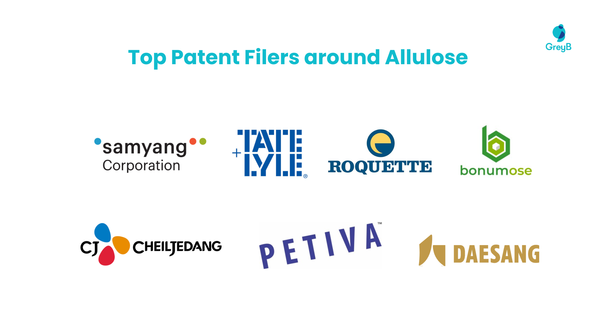 Top Patent Filers around Allulose
