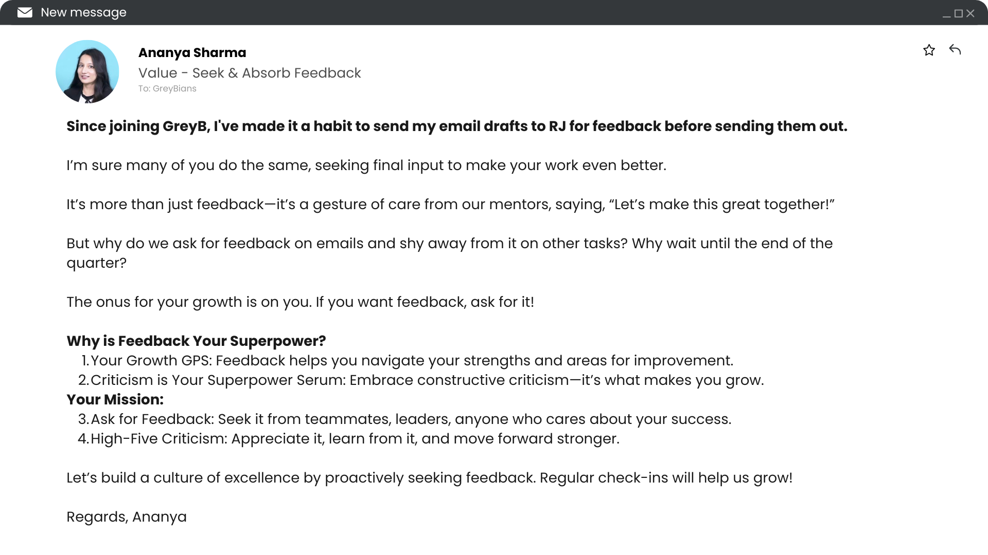 value feedback v3